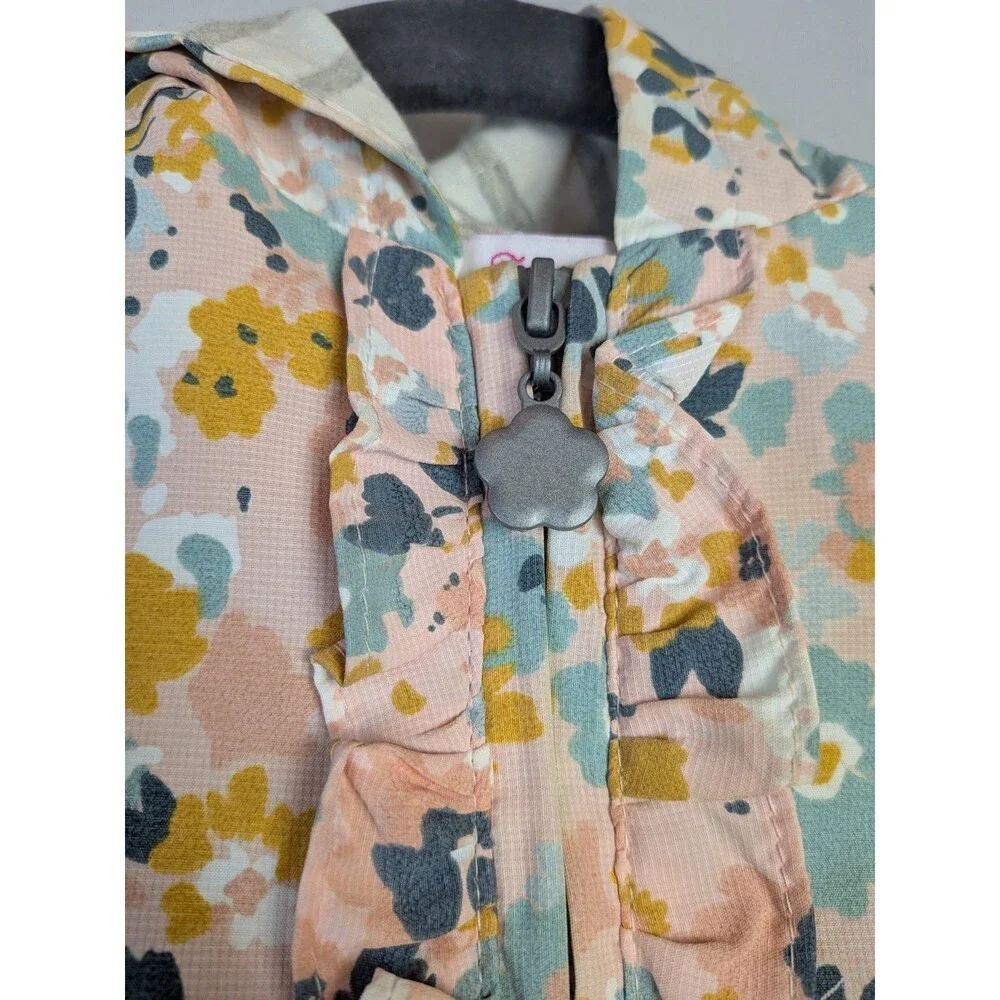 Tommy Bahama Coat Baby Girl 18 Months Pink Floral Zip Lightweight Jacket 18m